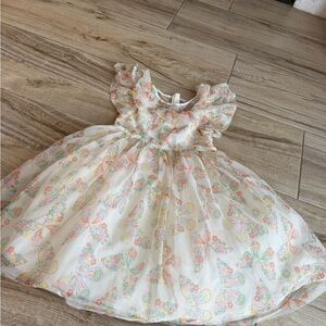 Mini Boden Pastel Floral Kids Dress